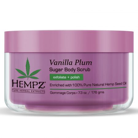 Hempz Vanilla Plum Herbal Sugar Body Scrub 215ml-0