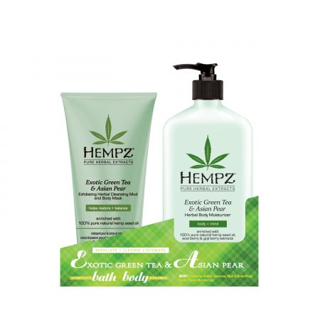 Hempz Exotic Green Tea & Asian Pear + Mud Mask Kit-0