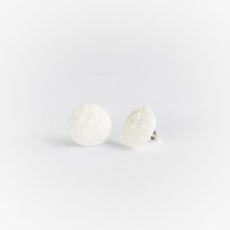Sille ørestikker-Hvid mat-0