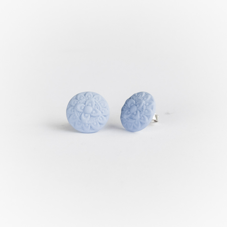 Sille ørestikker-Lyseblå mat-0 Sille ørestikker-Lyseblå mat-0