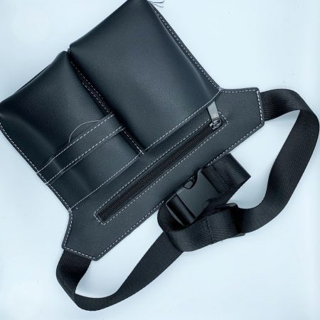 Bæltetaske i læderlook-0